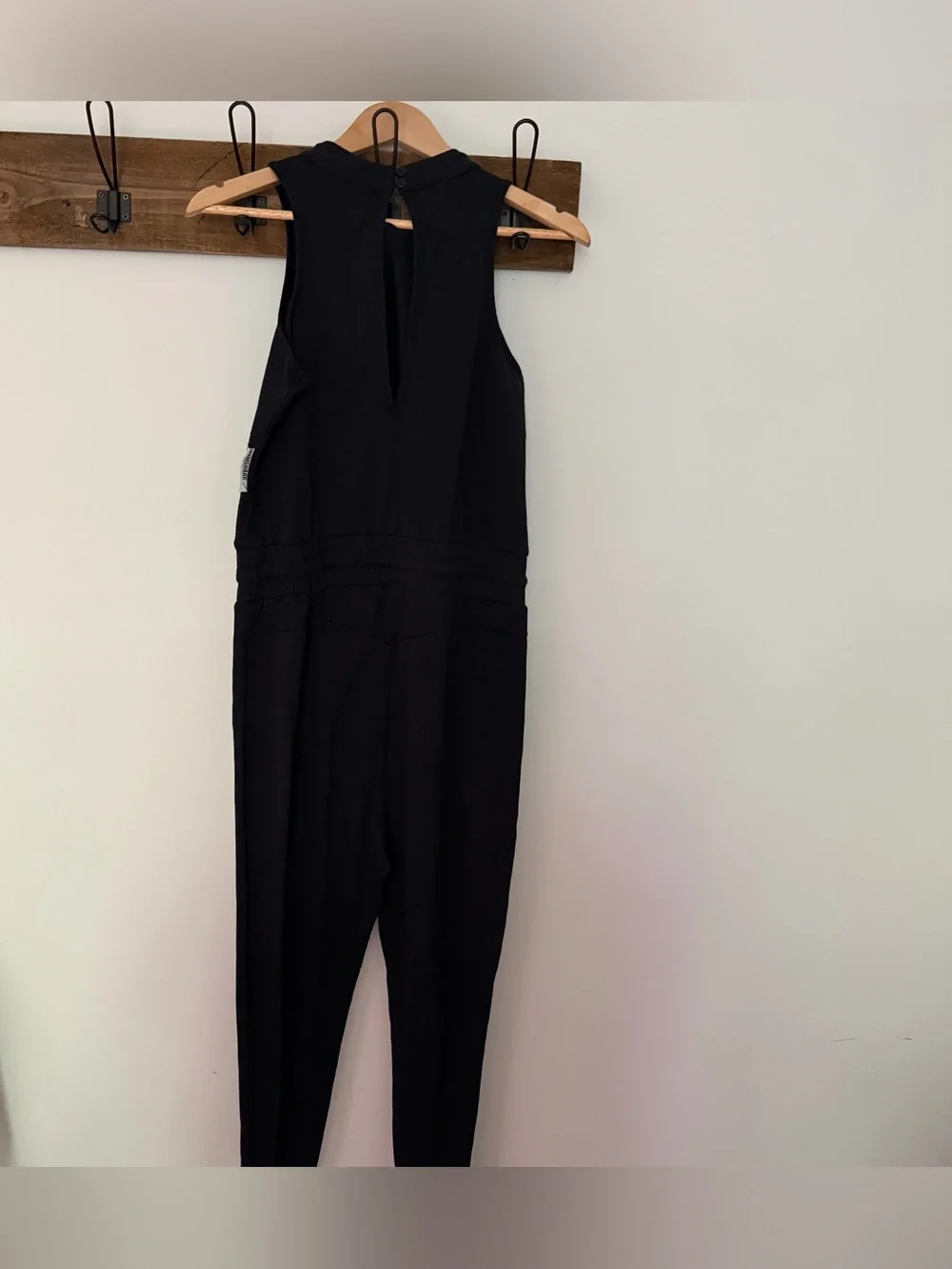Gymshark Black Sleeveless Hooded Jumpsuit Romper One Piece Activewear Women’s M